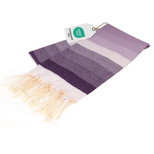 Farbenliebe Hamamtuch 90 x 170 cm I lila Verlauf