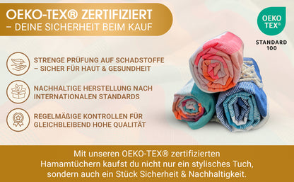 Edelstück Hamamtuch 100 x 200 cm | rosa