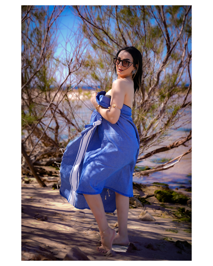 Klarheit Hamamtuch 100 x 200 cm I marineblau