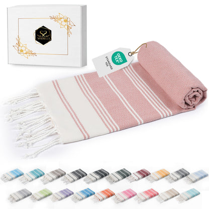 Edelstück Hamamtuch 100 x 200 cm | orange