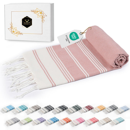 Edelstück Hamamtuch 100 x 200 cm | altrosa