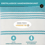 Edelstück Hamamtuch 100 x 200 cm | blau - grün