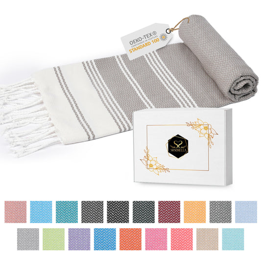 Edelstück Hamamtuch 100 x 200 cm | braun