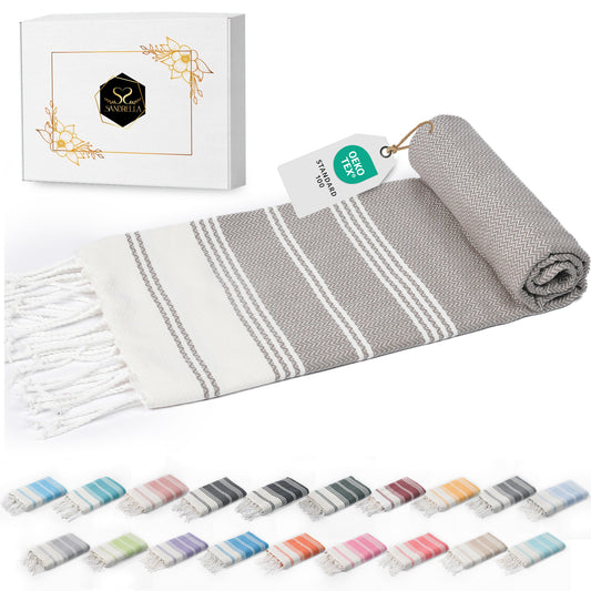 Edelstück Hamamtuch 100 x 200 cm | braun