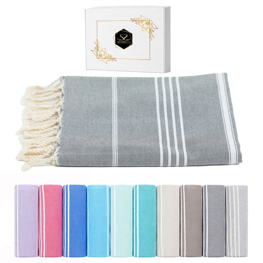 Atempause Hamamtuch 100 x 200 cm I grau