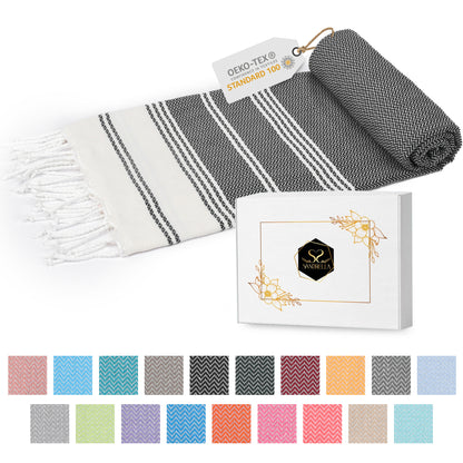 Edelstück Hamamtuch 100 x 200 cm | dunkelblau