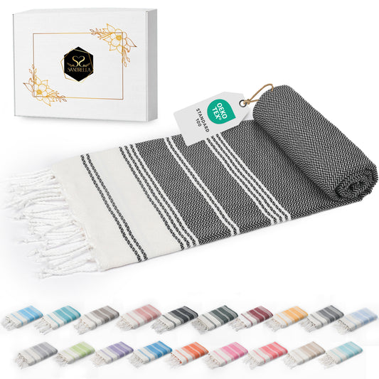 Edelstück Hamamtuch 100 x 200 cm | dunkelblau