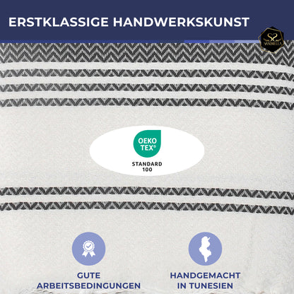 Edelstück Hamamtuch 100 x 200 cm | dunkelblau