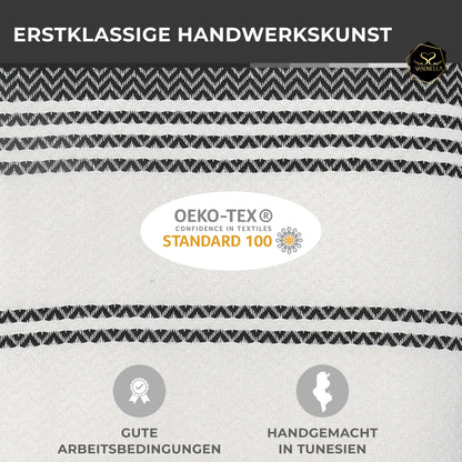 Edelstück Hamamtuch 100 x 200 cm | dunkelgrau