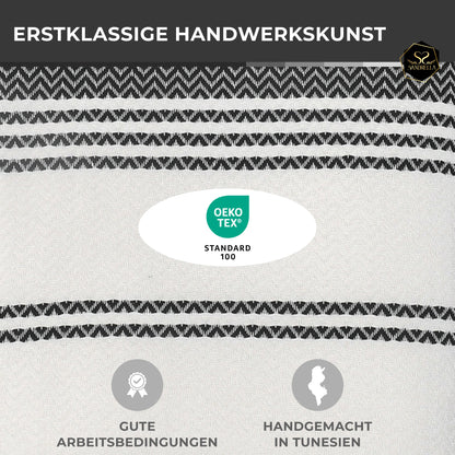 Edelstück Hamamtuch 100 x 200 cm | dunkelgrau