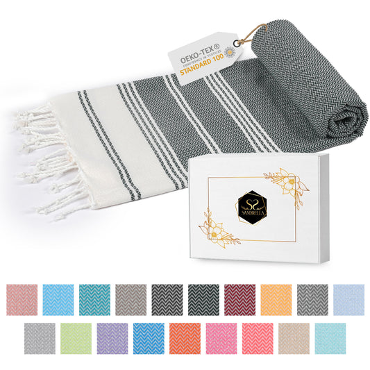 Edelstück Hamamtuch 100 x 200 cm | dunkelgrün