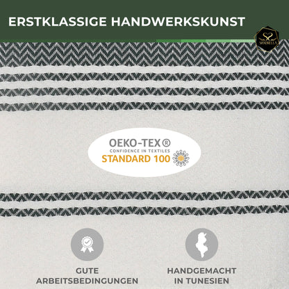 Edelstück Hamamtuch 100 x 200 cm | dunkelgrün