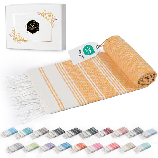 Edelstück Hamamtuch 100 x 200 cm | gelb