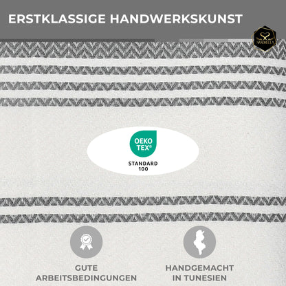 Edelstück Hamamtuch 100 x 200 cm | grau