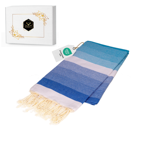 Farbenliebe Hamamtuch 100 x 200 cm I blau