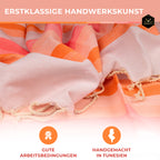 Doppelpack Hamamtuch 100 x 200 cm I blau Verlauf / rosa & orange