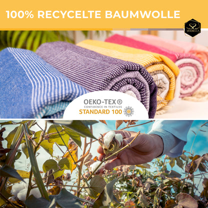 Farbenliebe Hamamtuch 100 x 200 cm I gelb