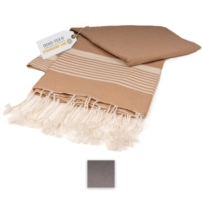 Sandrella Hamamtuch Sauna Damen & Herren groß 170x270 Baumwolle Strandtuch Decke Pestemal