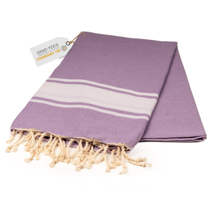 Doppelpack Hamamtuch 90 x 170 cm I lila / rosa Verlauf