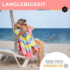 Doppelpack Hamamtuch 90 x 170 cm I pink gestreift