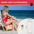 Doppelpack Hamamtuch 100 x 200 cm I rot gestreift
