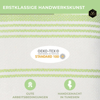 Edelstück Hamamtuch 100 x 200 cm | hellgrün