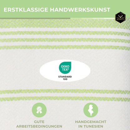 Edelstück Hamamtuch 100 x 200 cm | hellgrün