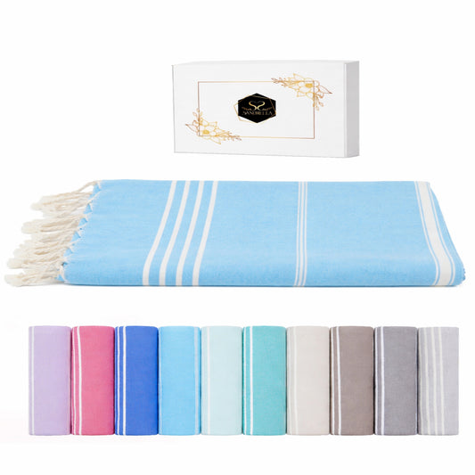 Atempause Hamamtuch 100 x 200 cm I blau