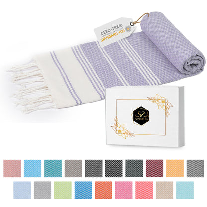 Edelstück Hamamtuch 100 x 200 cm I lila