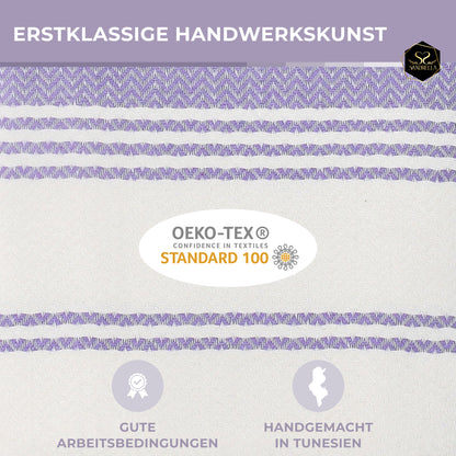 Edelstück Hamamtuch 100 x 200 cm I lila