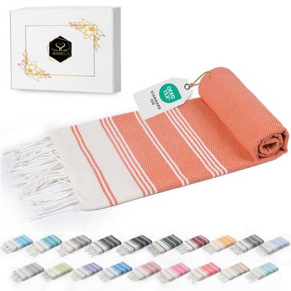 Edelstück Hamamtuch 100 x 200 cm | orange