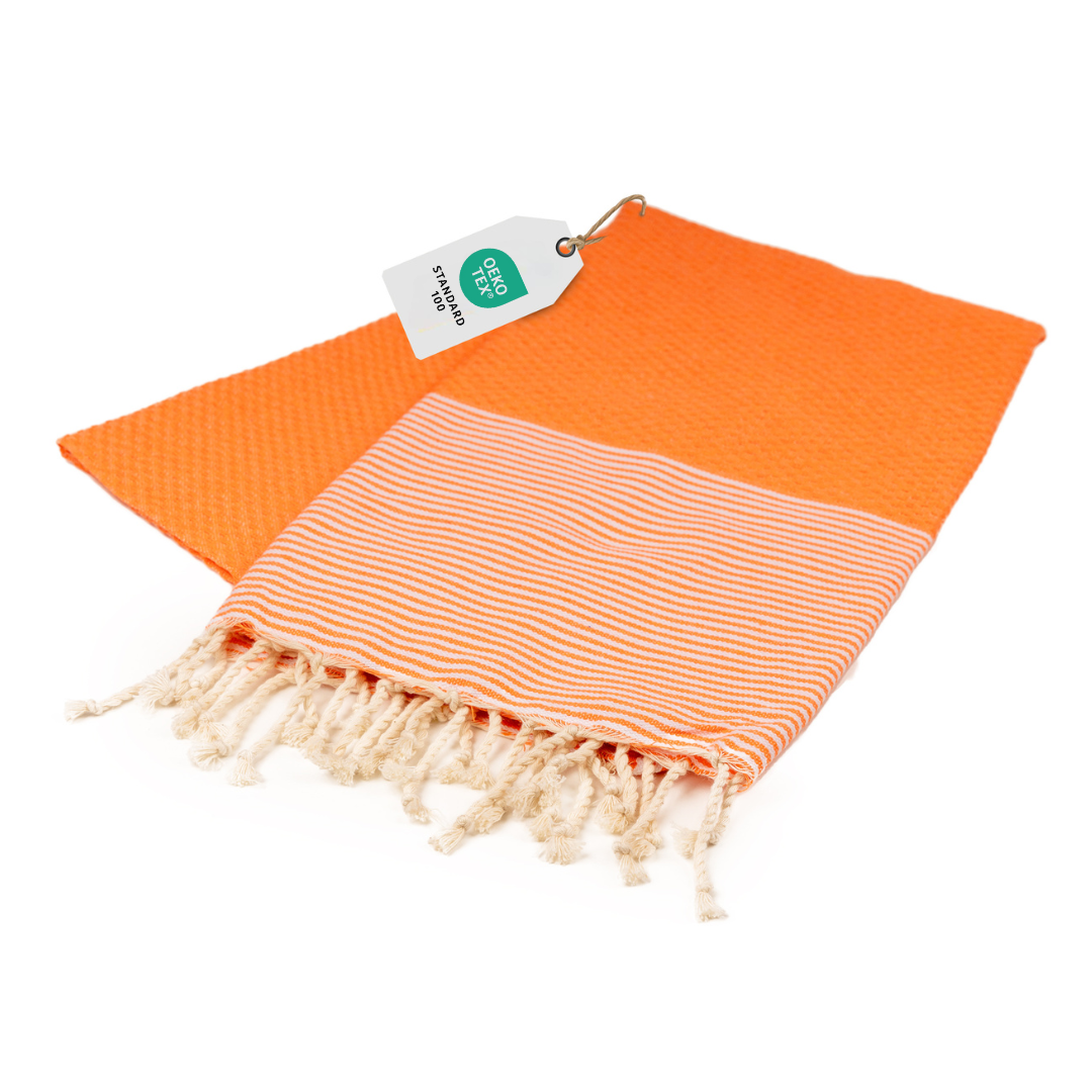 Farbenliebe Hamamtuch 90 x 170 cm I orange