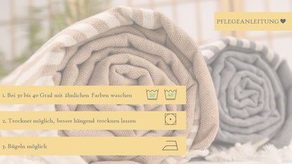 Sandrella Hamamtuch Sauna Damen & Herren groß 170x270 Baumwolle Strandtuch Decke Pestemal