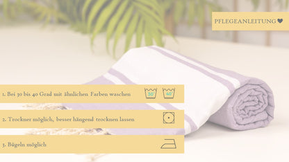 Farbenliebe Hamamtuch 90 x 170 cm I lila