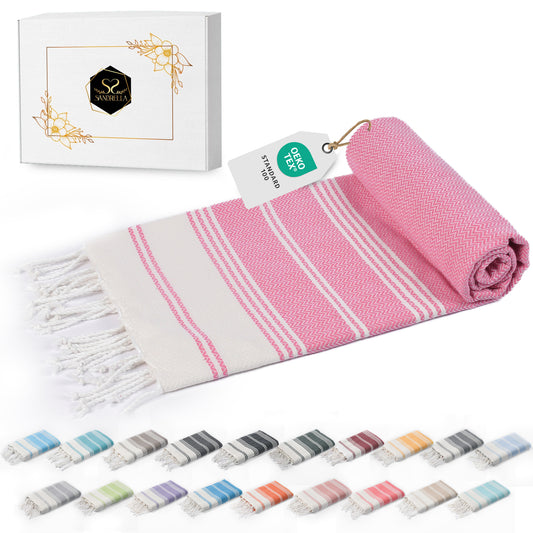 Edelstück Hamamtuch 100 x 200 cm | rosa