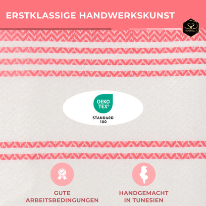 Edelstück Hamamtuch 100 x 200 cm | rot