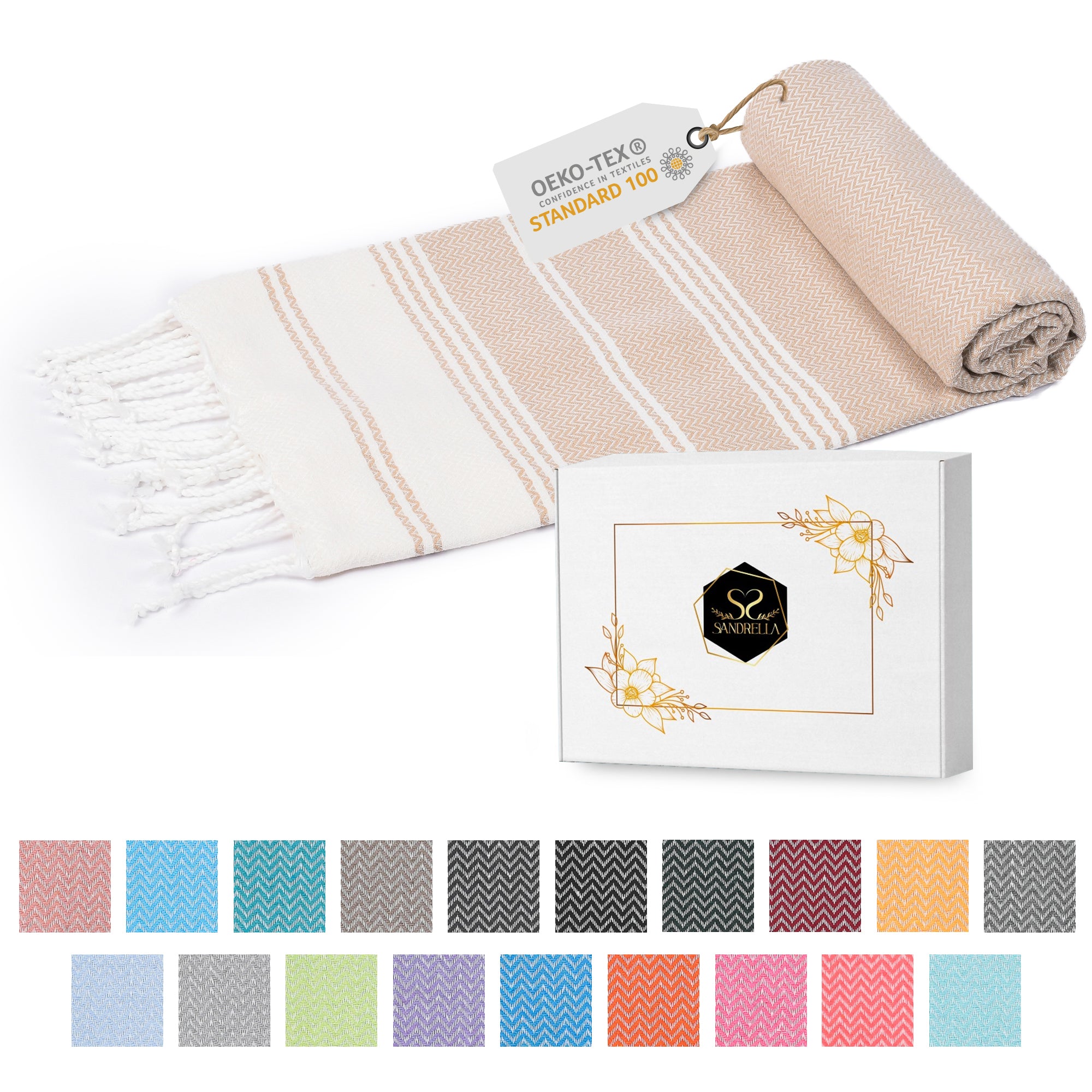 Edelstück Hamamtuch 100 x 200 cm | beige