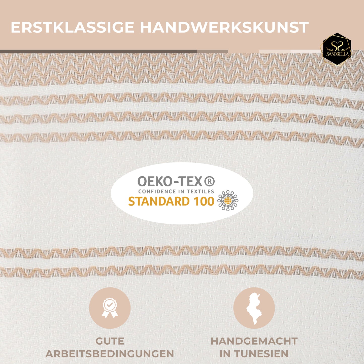 Edelstück Hamamtuch 100 x 200 cm | beige
