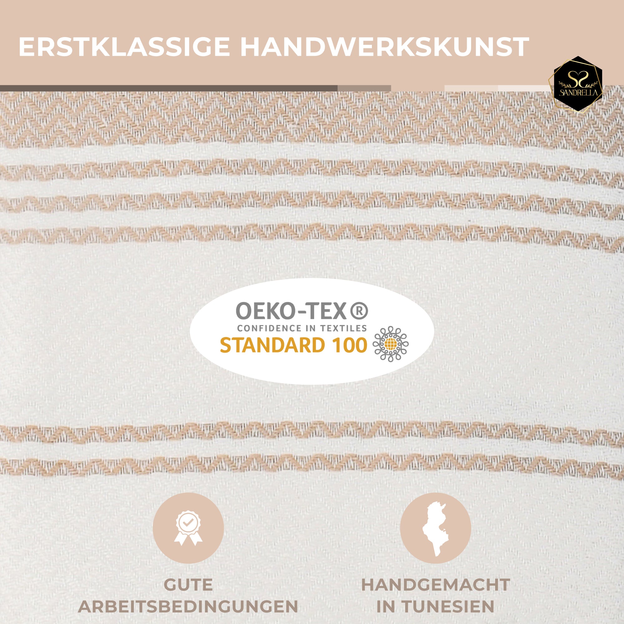 Edelstück Hamamtuch 100 x 200 cm | beige