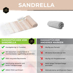 Doppelpack Hamamtuch 100 x 200 cm I 2x beige