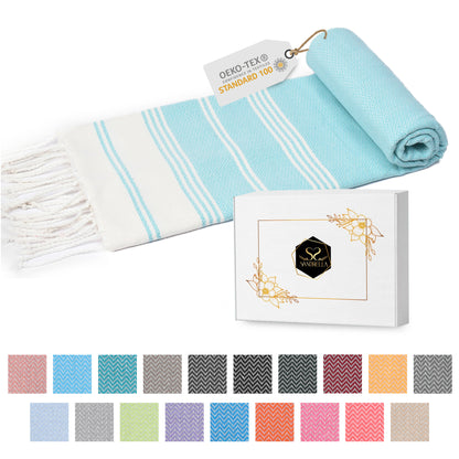 Edelstück Hamamtuch 100 x 200 cm | türkis