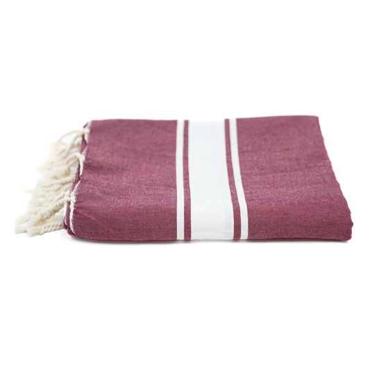 Klarheit Hamamtuch 100 x 200 cm I dunkelrot