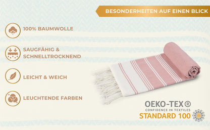 Edelstück Hamamtuch 100 x 200 cm | dunkelgrün